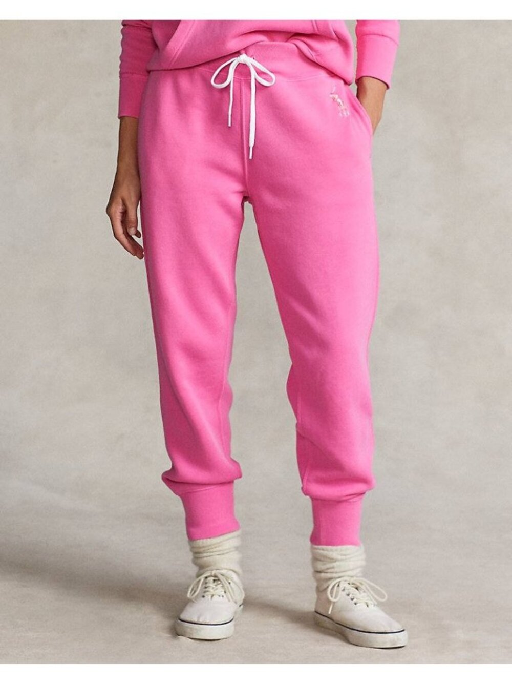 Ralph Lauren Pink Pony Fleece  Jogger Pants Size XS 20 Years LIM ED